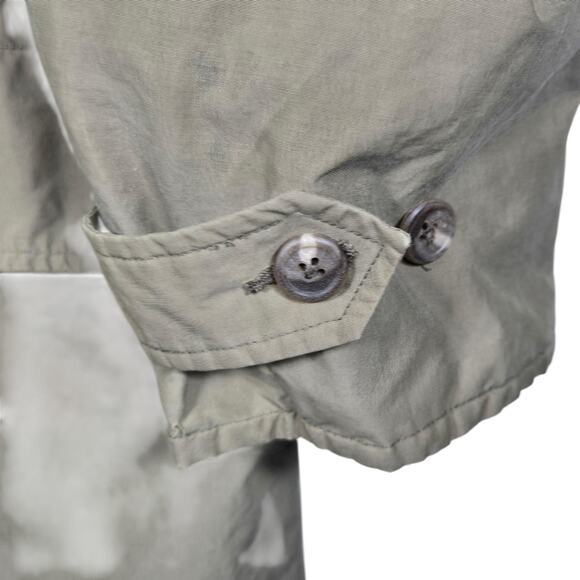 Vintage Polo Ralph Lauren Coat Mens XL Olive Hooded Parka Plaid Wool Cape 90s - Picture 11 of 15